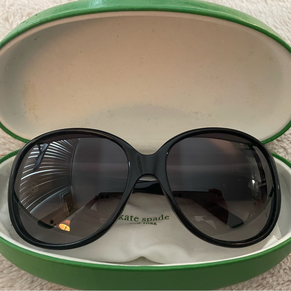 Kate Spade Elegant Black Sunglasses. Used, good condition.